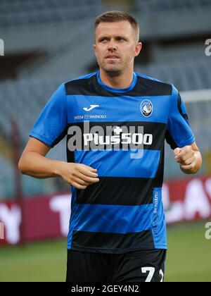 Josip Ilicic (Atalanta BC) pendant l'échauffement pendant le Torino FC vs Atalanta BC, football italien série A match à Turin, Italie, août 21 2021 Banque D'Images