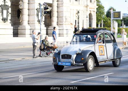 Vienne. Autriche. Les Journées classiques de Vienne 21.-22. Août 2021. Le musée de l'automobile roulant au centre de Vienne. Banque D'Images