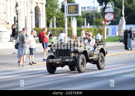 Vienne. Autriche. Les Journées classiques de Vienne 21.-22. Août 2021. Le musée de l'automobile roulant au centre de Vienne. Banque D'Images