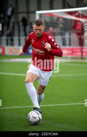 Stade Peninsula. Salford City 0-1 Swindon Town. Ash Eastham, Salford City FC. 21 août 2021. Banque D'Images