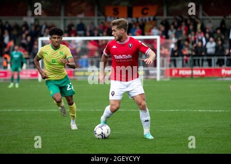 Stade Peninsula. Salford City 0-1 Swindon Town. Conor McAleny du centre commercial Salford City FC. 21 août 2021. Banque D'Images