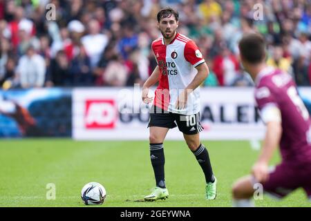 ROTTERDAM, PAYS-BAS - AOÛT 22 : Orkun Kokcu de Feyenoord pendant le match néerlandais Eredivisie entre Feyenoord et Vas-y Eagles au Stadion Feijenoord de Kuip le 22 août 2021 à Rotterdam, pays-Bas (photo de Yannick Verhoeven/Orange Pictures) Banque D'Images