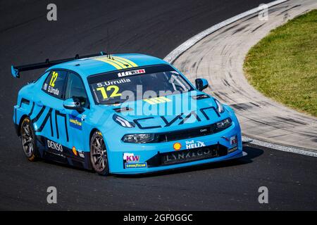 12 Urrutia Santiago (uru), Cyan Performance Lynk & Co, Lync & Co 03 TCR, action lors de la course WTCR 2021 de la FIA en Hongrie, 4ème tour de la FIA World Touring car Cup 20, Hungaroring, du 22 au 2021 août 2021 à Budapest - photo Grégory Lenmand / DPPI Banque D'Images