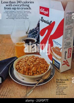 Publicité du magazine Vintage Life, numéro du 19 mai 1972, États-Unis Banque D'Images