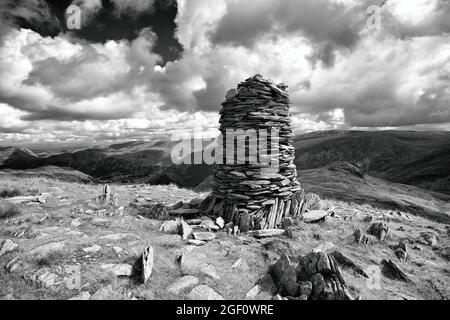 High Bakerstones Cairn Banque D'Images