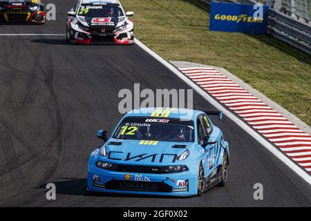 12 Urrutia Santiago (uru), Cyan Performance Lynk & Co, Lync & Co 03 TCR, actionlors de la course WTCR 2021 de la FIA en Hongrie, 4e tour de la FIA World Touring car Cup 20, Hungaroring, du 22 au 2021 août 2021 à Budapest - photo Gregory Lenmand / DPPI Banque D'Images