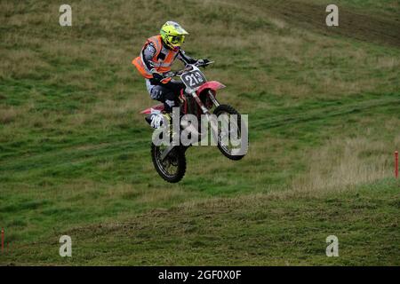 Hawick, Royaume-Uni. 22 août 2021. Action de la série 5 de l'événement du Scottish TwinSHOCK Scramble Club qui s'est tenu près de Hawick le dimanche 22 août 2021 crédit : Rob Gray/Alamy Live News Banque D'Images