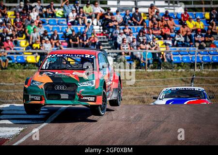 95 Yury BELEVSKIY (CHE) de l'équipe Voland Racing KFT. Du monde RX pendant le monde RX de la Suède, 2ème tour du Championnat du monde de la FIA 2021, FIA WRX, les 21 et 22 août sur le Holjes Motorstadion, à Holjes, Suède - photo Paulo Maria / DPPI Banque D'Images