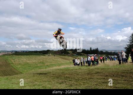 Hawick, Royaume-Uni. 22 août 2021. Action de la série 5 de l'événement du Scottish TwinSHOCK Scramble Club qui s'est tenu près de Hawick le dimanche 22 août 2021 crédit : Rob Gray/Alamy Live News Banque D'Images