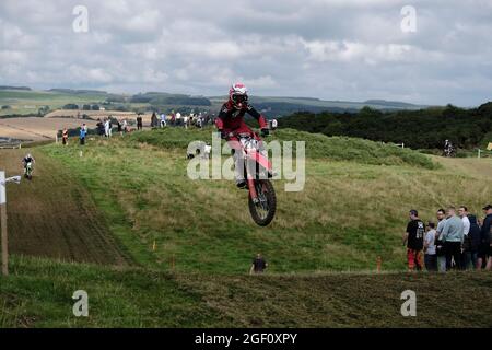 Hawick, Royaume-Uni. 22 août 2021. Action de la série 5 de l'événement du Scottish TwinSHOCK Scramble Club qui s'est tenu près de Hawick le dimanche 22 août 2021 crédit : Rob Gray/Alamy Live News Banque D'Images