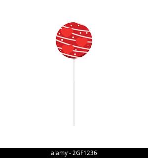 Lollipop sur bâton sucrée et délicieux bonbons. Illustration de Vecteur