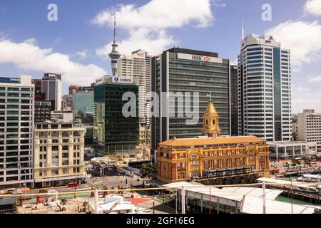 L'Auckland Ferry terminal Building Quay Street Auckland Nouvelle-Zélande Banque D'Images