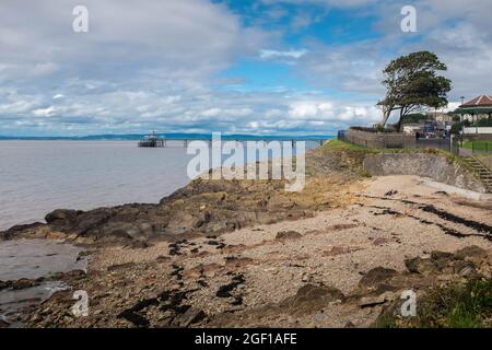 Clevedon Pier, près de Bristol, Royaume-Uni Banque D'Images