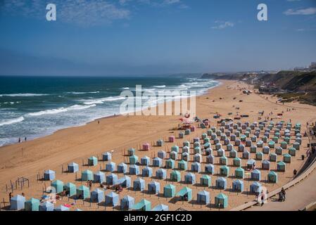 Torres Vedras, Portugal. 14 août 2021. Plage de Santa Cruz à Torres Vedras Portugal. Banque D'Images