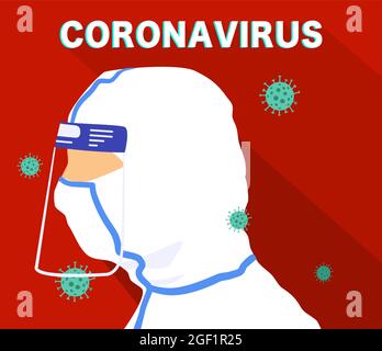 Concept de prévention du coronavirus. Personnes avec masque pour prévenir l'infection. Illustration vectorielle. Illustration de Vecteur