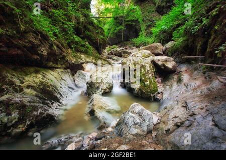 Canyon en Slovaquie, Muranska planina - Certova dolina Banque D'Images