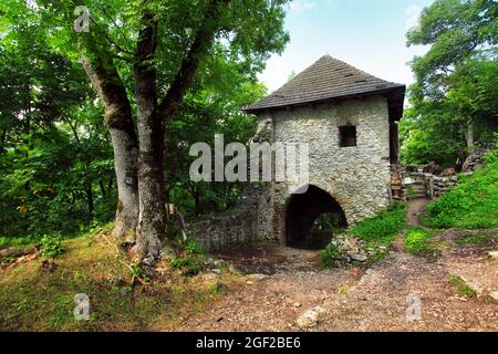 Ruine du château de Muran en Slovaquie Banque D'Images
