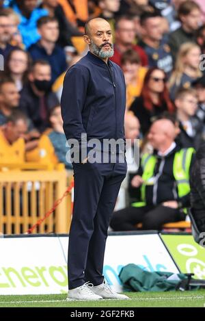 Wolverhampton, Royaume-Uni. 22 août 2021. Nuno Manager de Tottenham Hotspur pendant le match à Wolverhampton, Royaume-Uni le 8/22/2021. (Photo de Mark Cosgrove/News Images/Sipa USA) crédit: SIPA USA/Alay Live News Banque D'Images