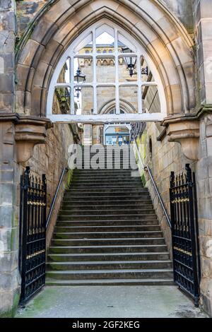 entrée à la gare de middlesbrough, dans le nord du yorkshire, au royaume-uni Banque D'Images