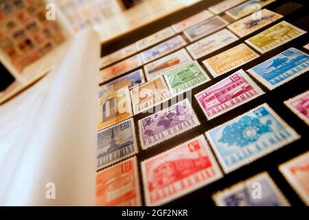 albums de timbres Banque D'Images