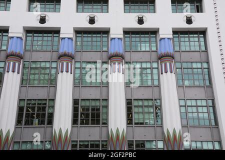 Bâtiment de l'usine de cigarettes Carreras, de style égyptien, à Camden, dans le nord de Londres Banque D'Images