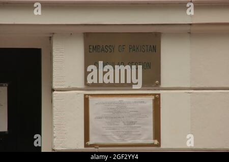 Ambassade du Pakistan à la section consulaire et Chanhery à l'Amaliatreet à la Haye aux pays-Bas Banque D'Images