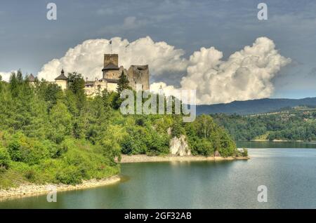 Niedzica, sud de la Pologne, HDR image Banque D'Images