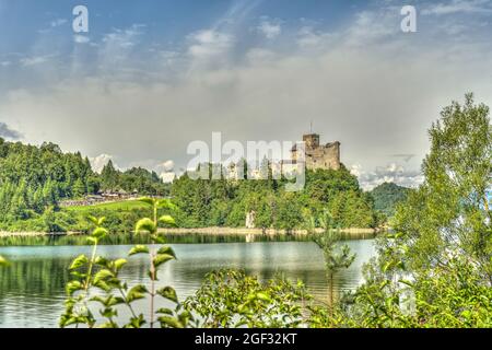 Niedzica, sud de la Pologne, HDR image Banque D'Images