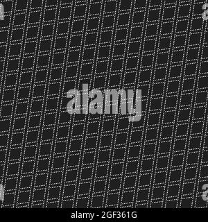 Pointillé géométrique motif en noir et blanc. Texture transparente moderne abstrait pour papiers peints et fonds Banque D'Images