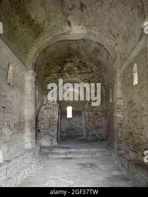 Espagne, Catalogne, province de Barcelone, El Pont de Vilomara i Rocafort. Église de Santa Maria del Marquet ou Église de Santa Maria de Matadars. Pré-R Banque D'Images