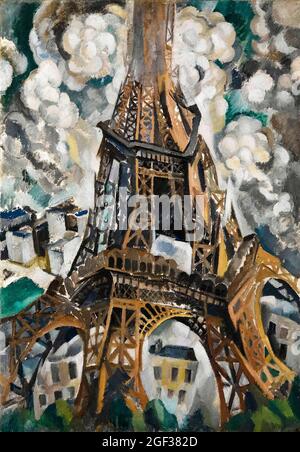 Robert Delaunay, peinture abstraite, la Tour Eiffel, 1909-1910 Banque D'Images