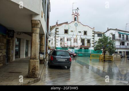 Valverde del Fresno, Espagne. Une ville d'Extremadura, l'un des trois villages où la langue A fala est parlée Banque D'Images