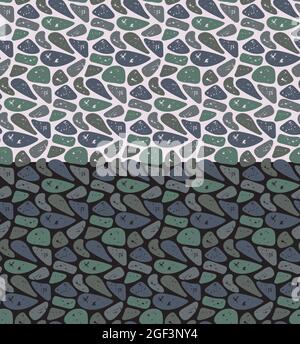 Les pierres façonnent un motif sans couture. La couleur gris neutre nuance l'arrière-plan. Vecteur Illustration de Vecteur