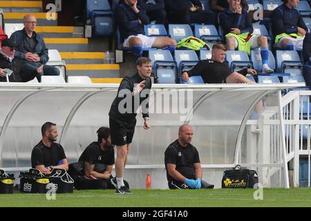 HARTLEPOOL, ROYAUME-UNI. 21 AOÛT Tony Sweeney, assistant-gérant de Hartlepool United, lors du match Sky Bet League 2 entre Hartlepool United et Walsall à Victoria Park, Hartlepool, le samedi 21 août 2021. (Credit: Mark Fletcher | MI News) Credit: MI News & Sport /Alay Live News Banque D'Images