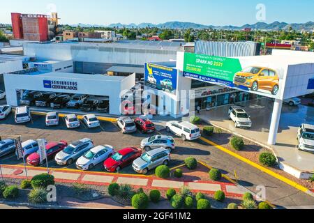 Agence automobile de Chevrolet, automobile Rio Sonora, vente de voitures à Paseo Río Sonora ou Vado del Rio Sonora. Hermosillo, Mexique. (Photo par Luis Gutierrez / Norte Banque D'Images