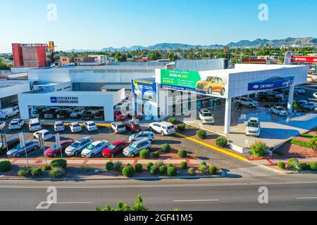 Agence automobile de Chevrolet, automobile Rio Sonora, vente de voitures à Paseo Río Sonora ou Vado del Rio Sonora. Hermosillo, Mexique. (Photo par Luis Gutierrez / Norte Banque D'Images