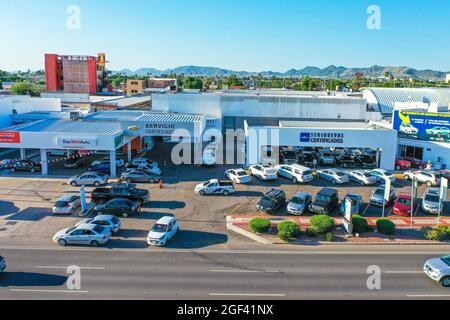 Agence automobile de Chevrolet, automobile Rio Sonora, vente de voitures à Paseo Río Sonora ou Vado del Rio Sonora. Hermosillo, Mexique. (Photo par Luis Gutierrez / Norte Banque D'Images