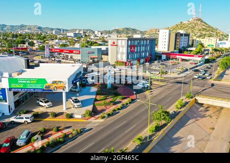 Agence automobile de Chevrolet, automobile Rio Sonora, vente de voitures à Paseo Río Sonora ou Vado del Rio Sonora. Hermosillo, Mexique. (Photo par Luis Gutierrez / Norte Banque D'Images