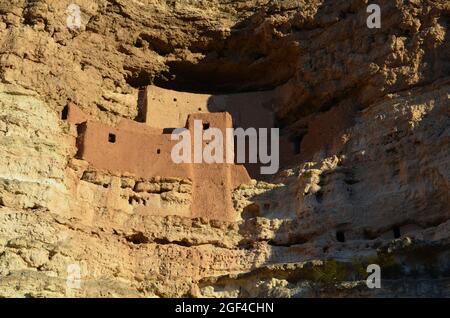 Le château de Montezuma est bien conservé et historique en Arizona. Banque D'Images