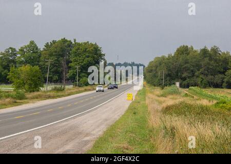 L'autoroute à la campagne Banque D'Images