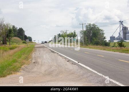 L'autoroute à la campagne Banque D'Images