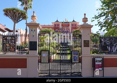 La Orotava, Tenerife, Espagne-01 janvier 2020, Palais Liceo de Taoro dans le village de la Orotava Banque D'Images