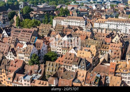 France, Bas-Rhin, Strasbourg, vieille ville historique Banque D'Images