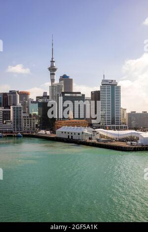 Port d'Auckland avec bâtiments historiques le bâtiment Northern Steam Ship Company depuis 1898 Quay Street, Auckland Nouvelle-Zélande Banque D'Images