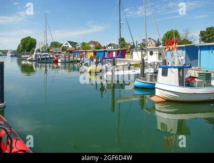 Paysage du port autour de Niendorf à Timmendorf Beach en Allemagne Banque D'Images