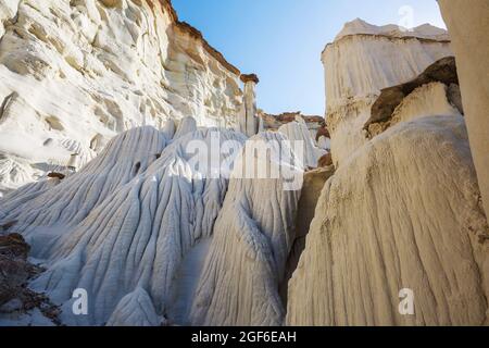 Des hoodoos inhabituels Wahweap dans l'Utah, aux États-Unis Banque D'Images