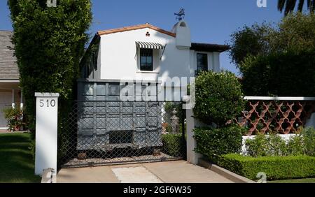 Beverly Hills, Californie, États-Unis 20 août 2021 UNE vue générale de l'atmosphère du producteur Daryl Zanuck et directeur Gregory Ratoff ancienne maison/maison au 510 N. Hillcrest Road le 20 août 2021 à Beverly Hills, Californie, États-Unis. Photo par Barry King/Alay stock photo Banque D'Images