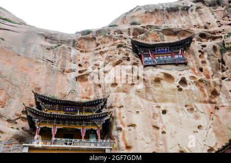 Belle pagode dans la montagne province de Xian Chine Banque D'Images