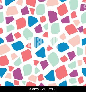 Motif d'arrière-plan en terrazzo. Conception en marbre sans couture Illustration de Vecteur
