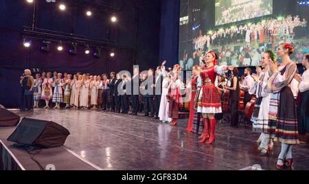 23 août 2021 Grand concert d'artistes de l'Odessa National Academic Opera and Ballet Theatre 'padshchina'. Ukraine, soir. Crédit : Arkadiy Luchak/Alay Live News Banque D'Images